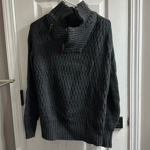 Banana Republic heritage collection grey cable knit sweater